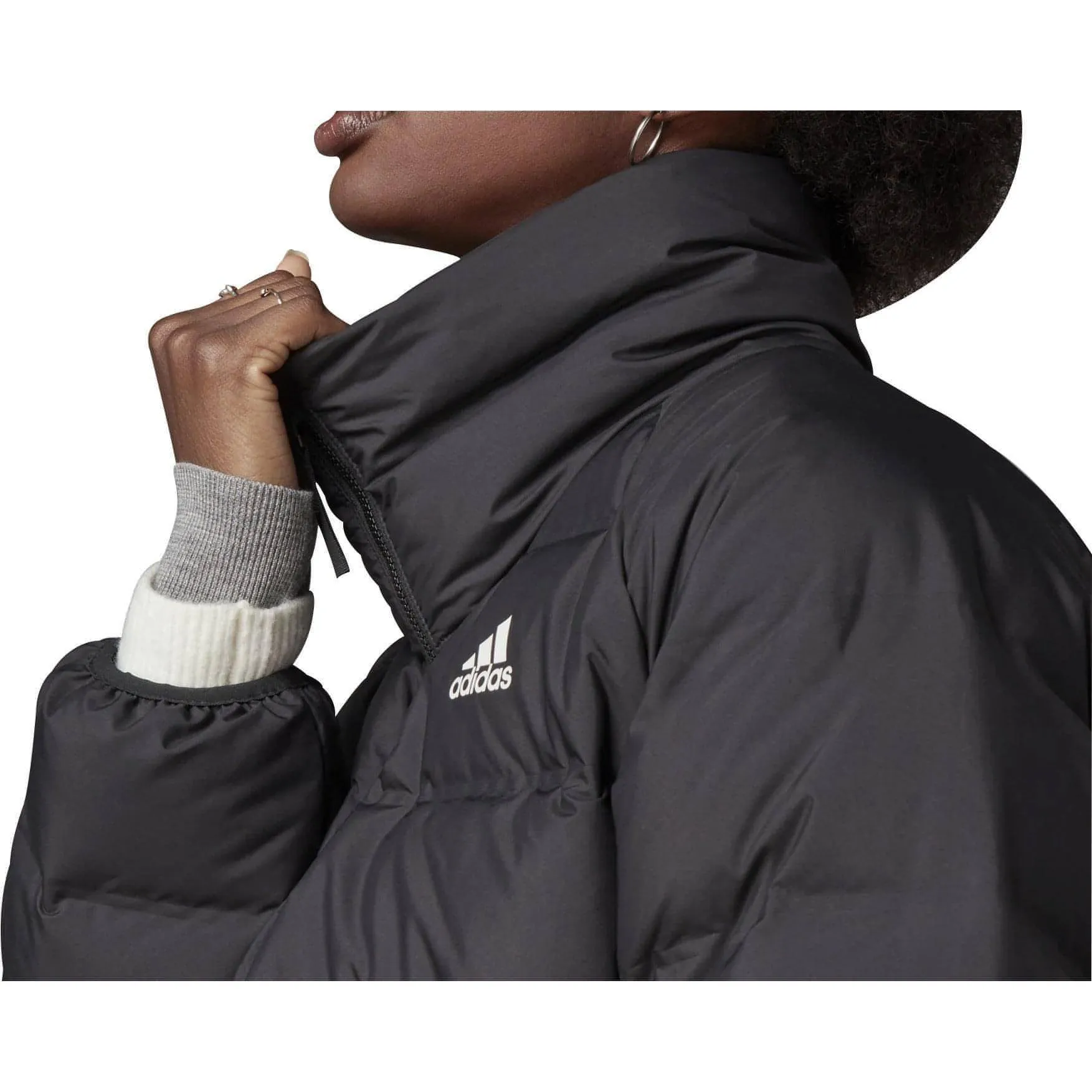 adidas Helionic Relaxed Fit Womens Down Jacket - Black