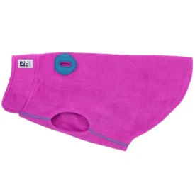 Baseline Fleece Dog Coat, Mulberry & Teal