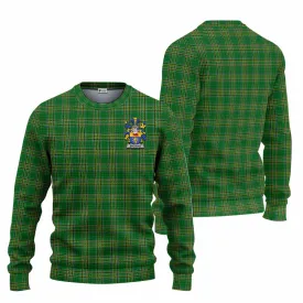 Irish Heritage Brosnan Clan Tartan Sweater with Coat of Arms