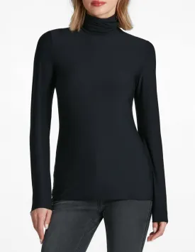 Butter Long Sleeve Turtleneck in Black