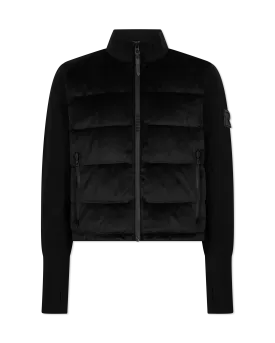 Camille Velvet Hybrid Down Jacket