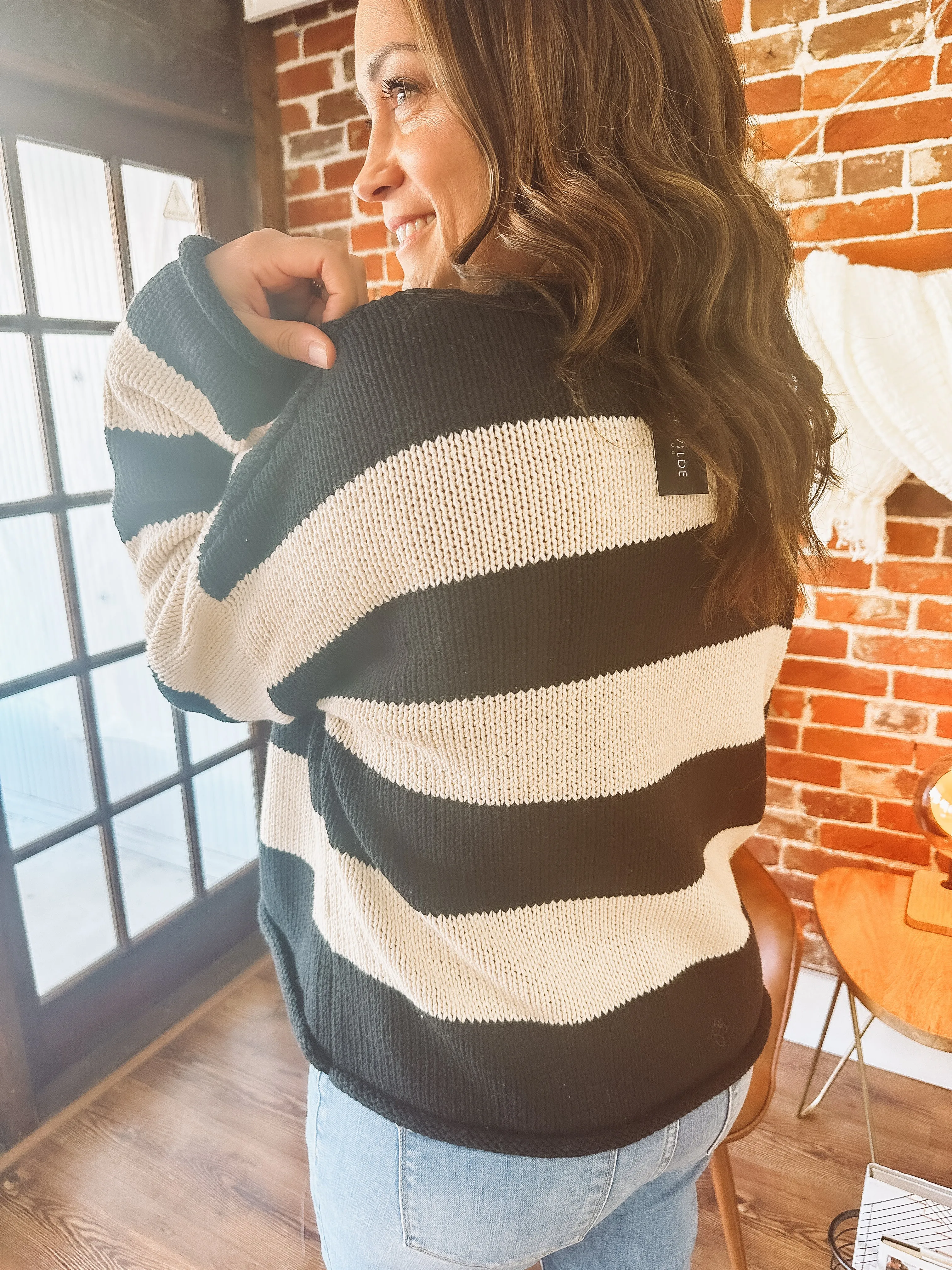 Chunky Striped Sweater