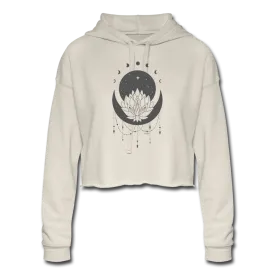 Cosmic Lotus Cropped Hoodie