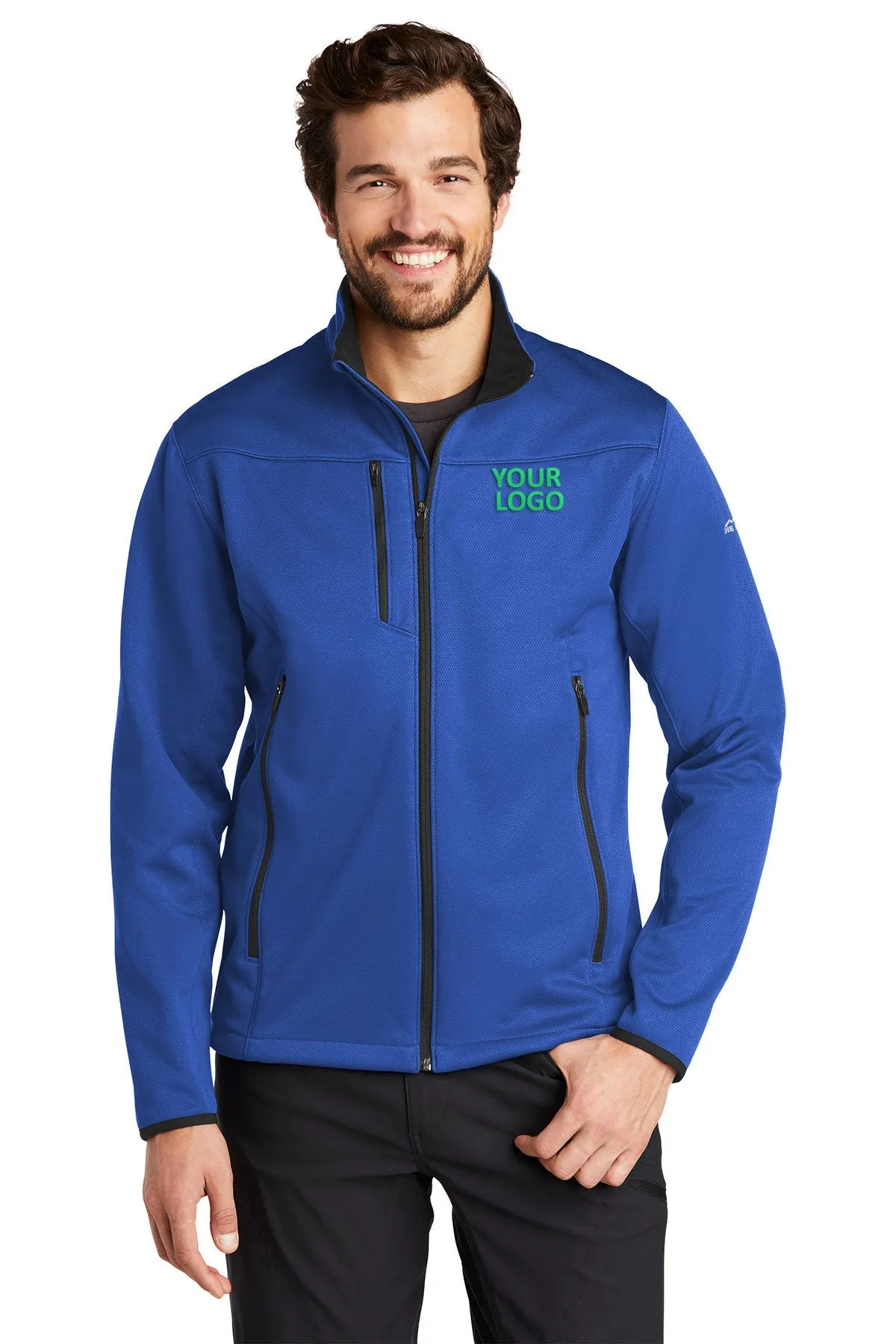 Eddie Bauer Weather-Resist Custom Soft Shell Jackets, Cobalt Blue