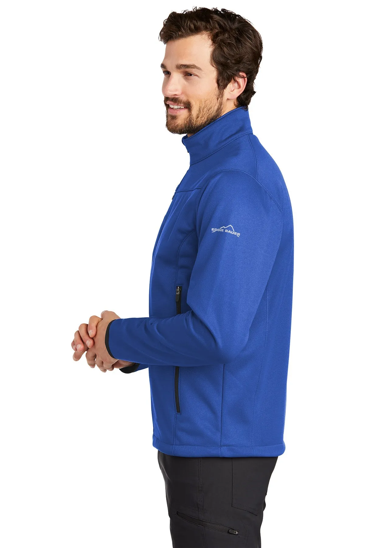 Eddie Bauer Weather-Resist Custom Soft Shell Jackets, Cobalt Blue