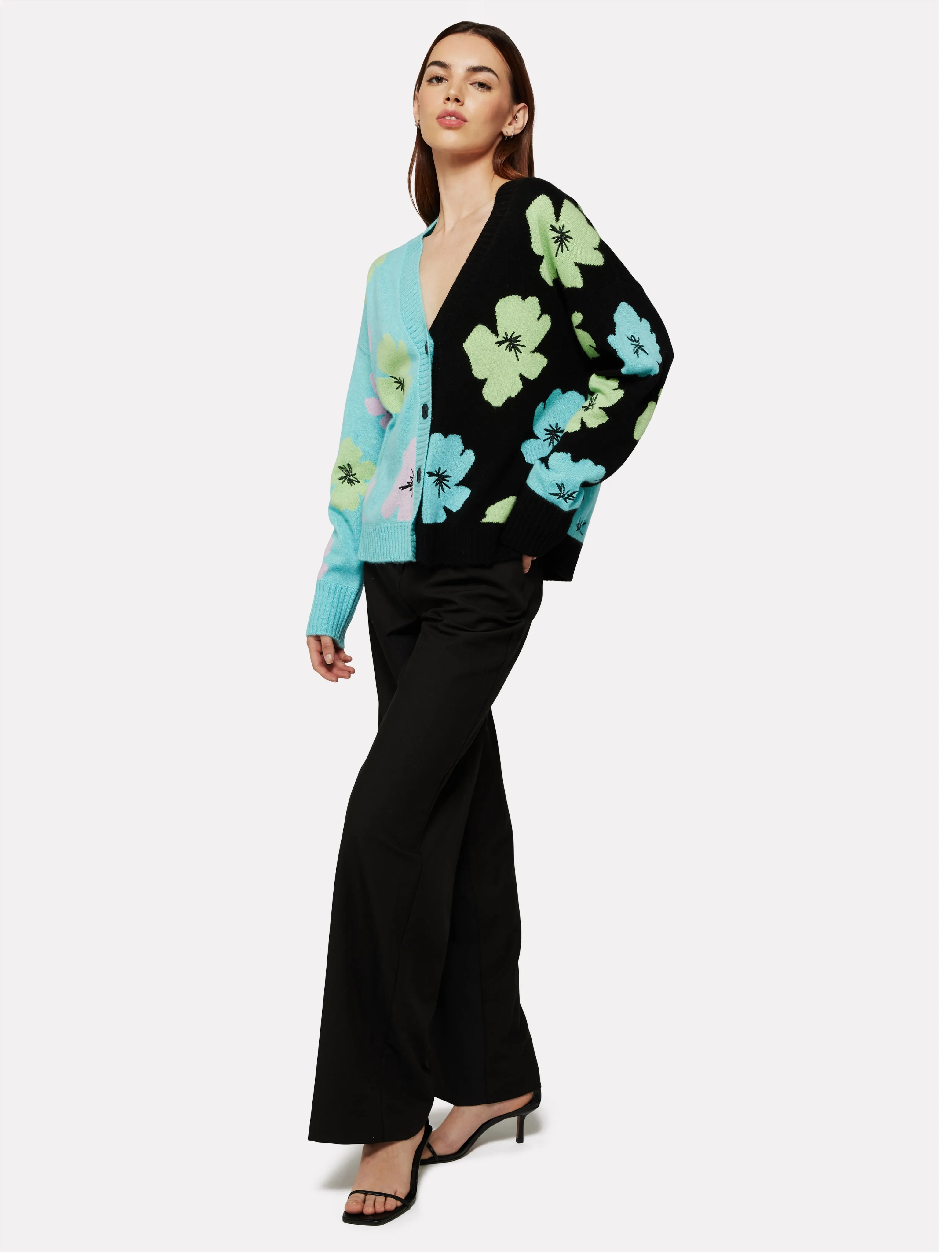 Funky Floral Cashmere Cardi