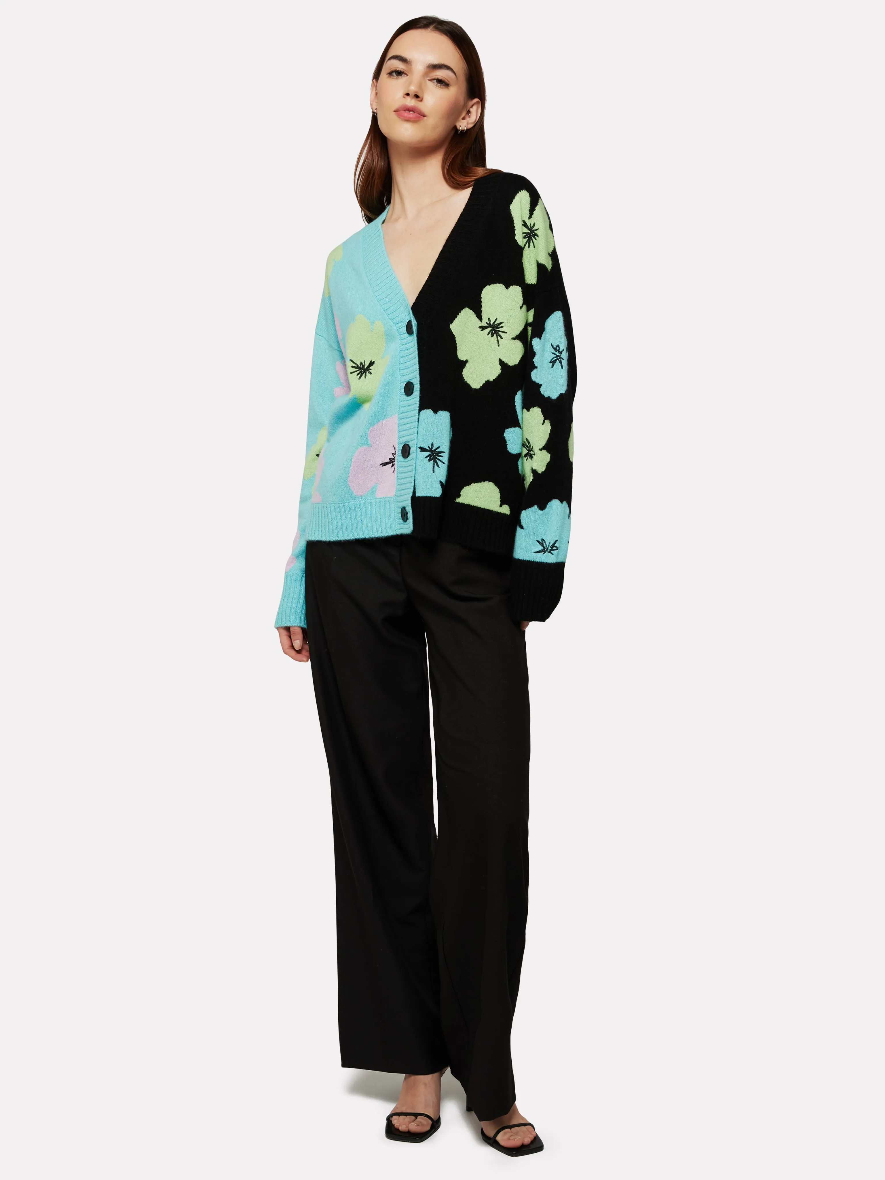 Funky Floral Cashmere Cardi