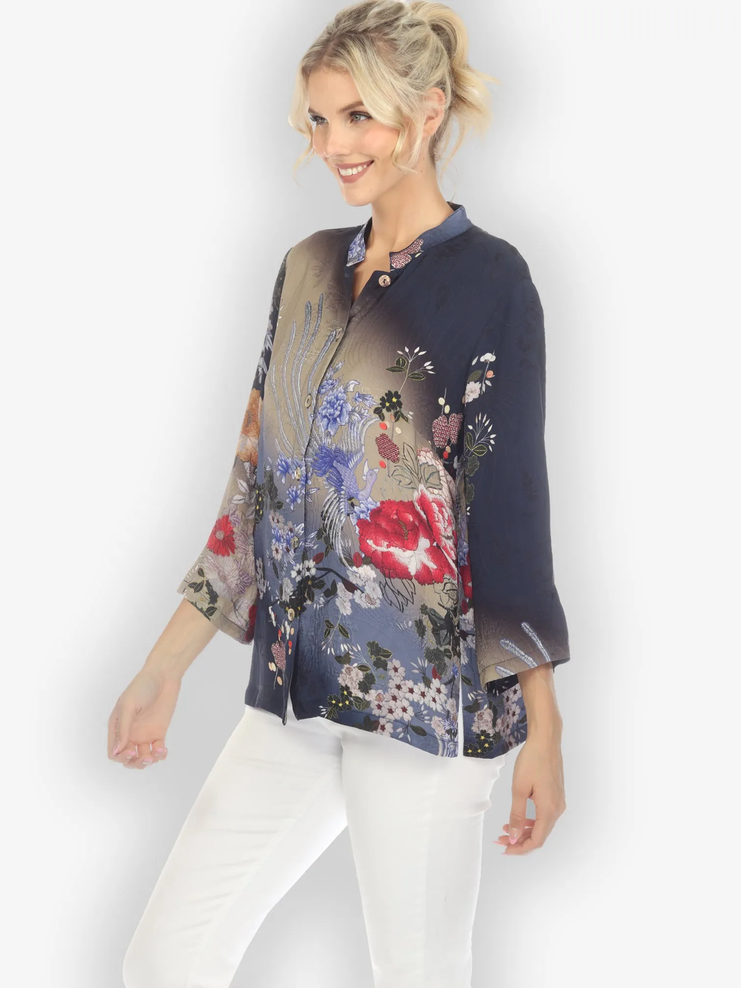 Garden of Hope Silk Blouse