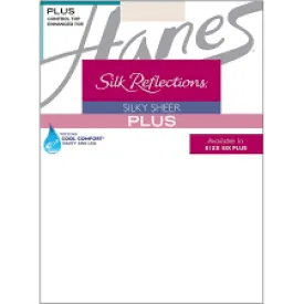 HANES Q00P16 SILK REFLECTIONS PLUS CONTROL TOP