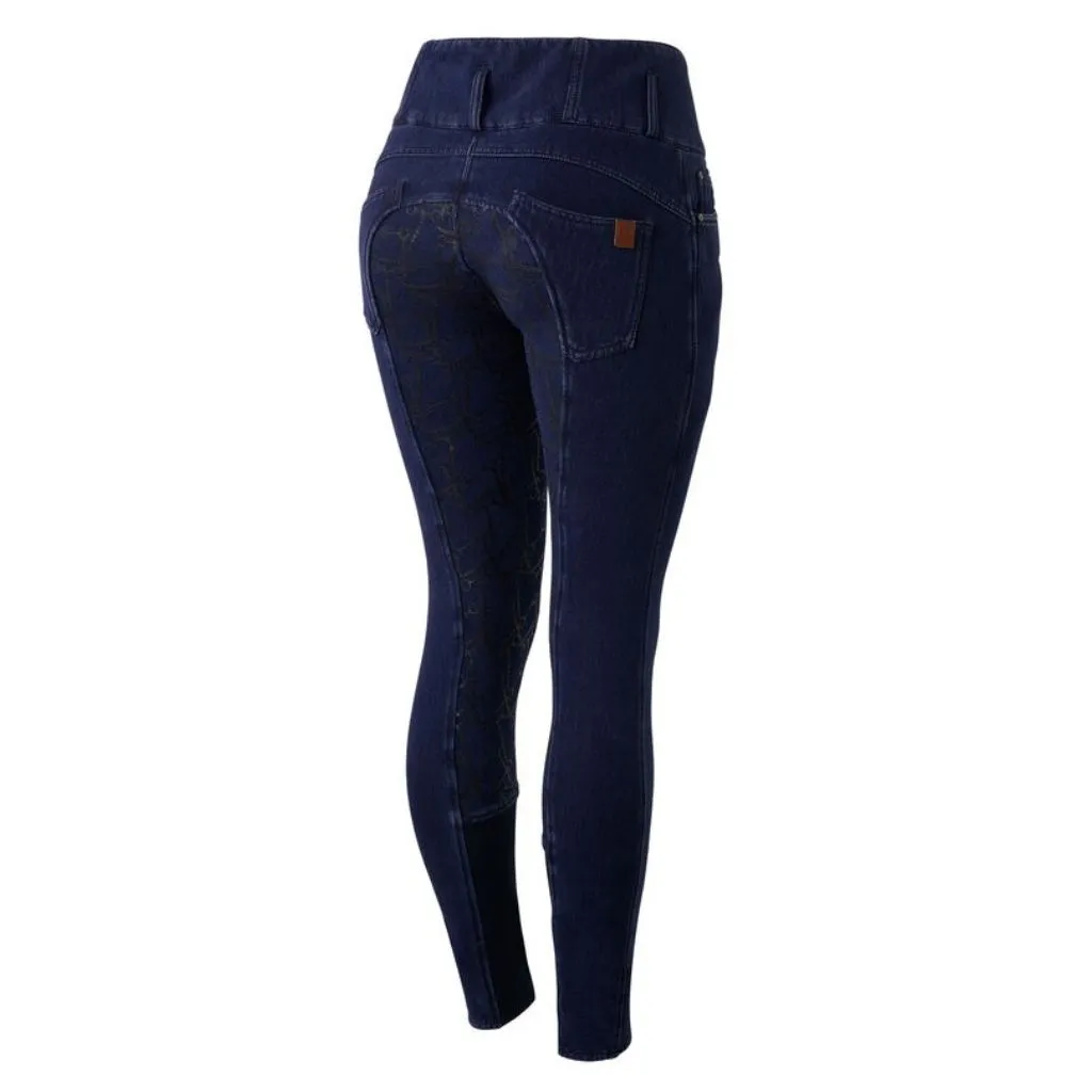 Horze Kacy Ladies Winter Full Seat Stretch Denim Breeches