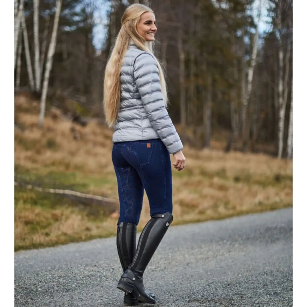 Horze Kacy Ladies Winter Full Seat Stretch Denim Breeches