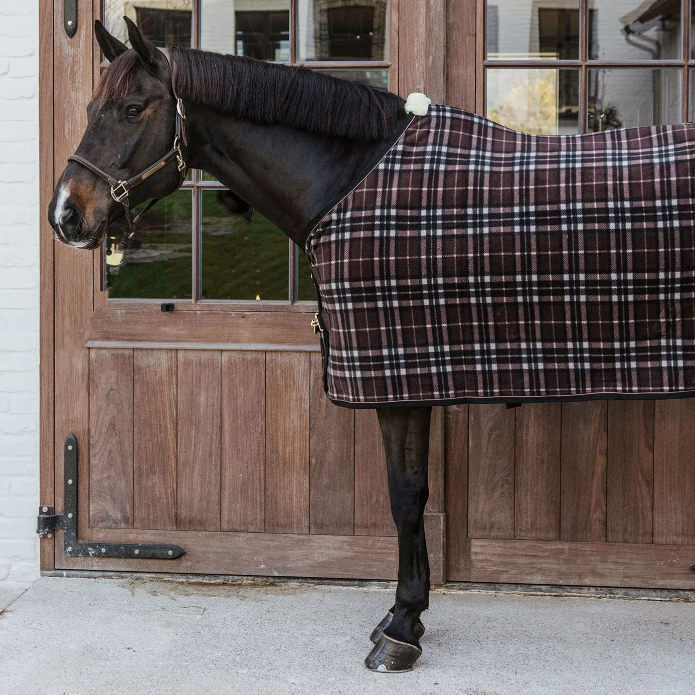 Kentucky Horsewear Heavy Fleece Show Rug - Brown Check