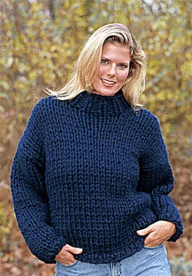 Knitted Double-Strand Turtleneck