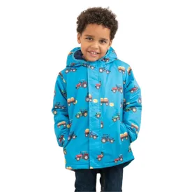 Lighthouse Boys Finlay Coat Navy Blue Tractor