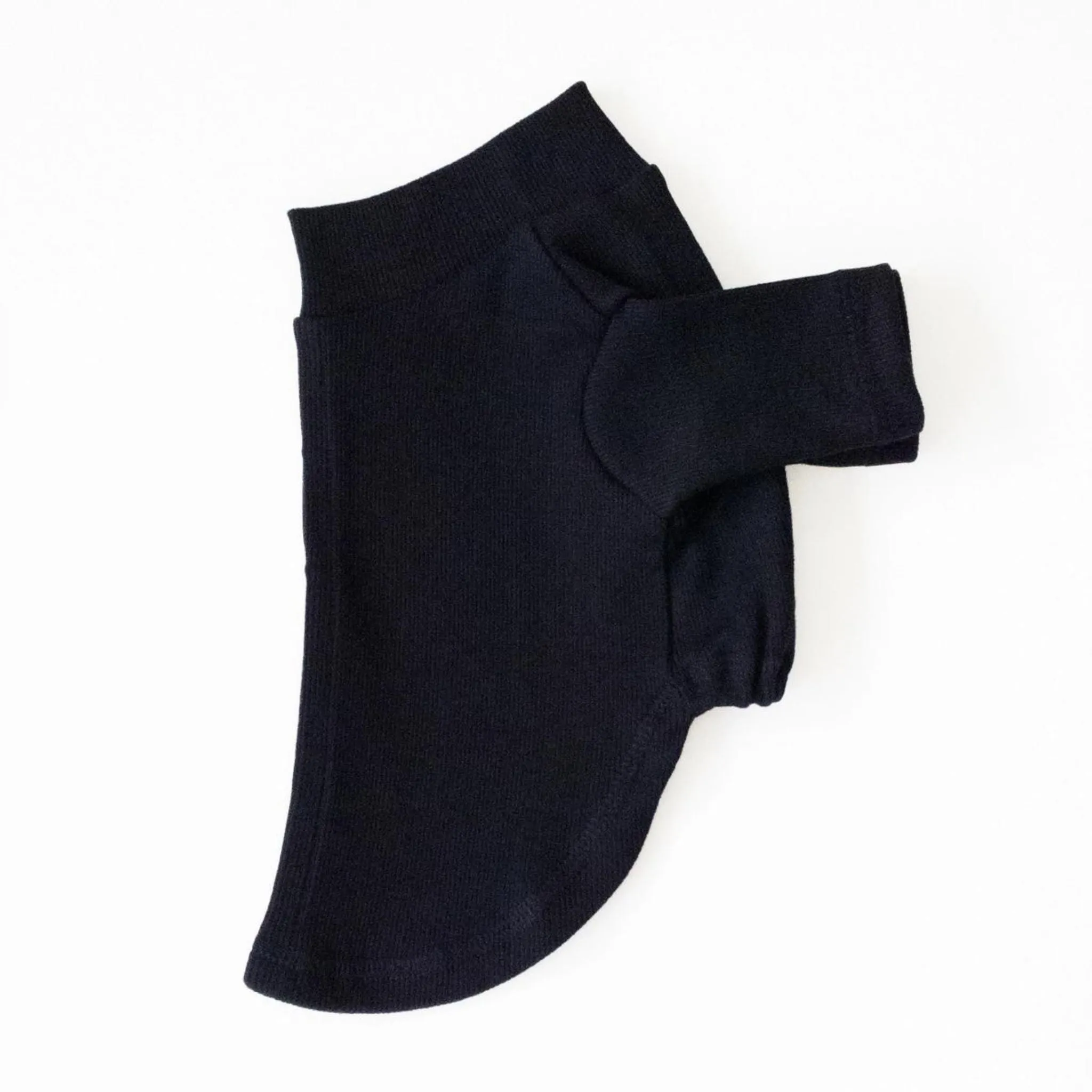 NEW RELEASE - Black Organic Cotton Mock Turtleneck Shirt