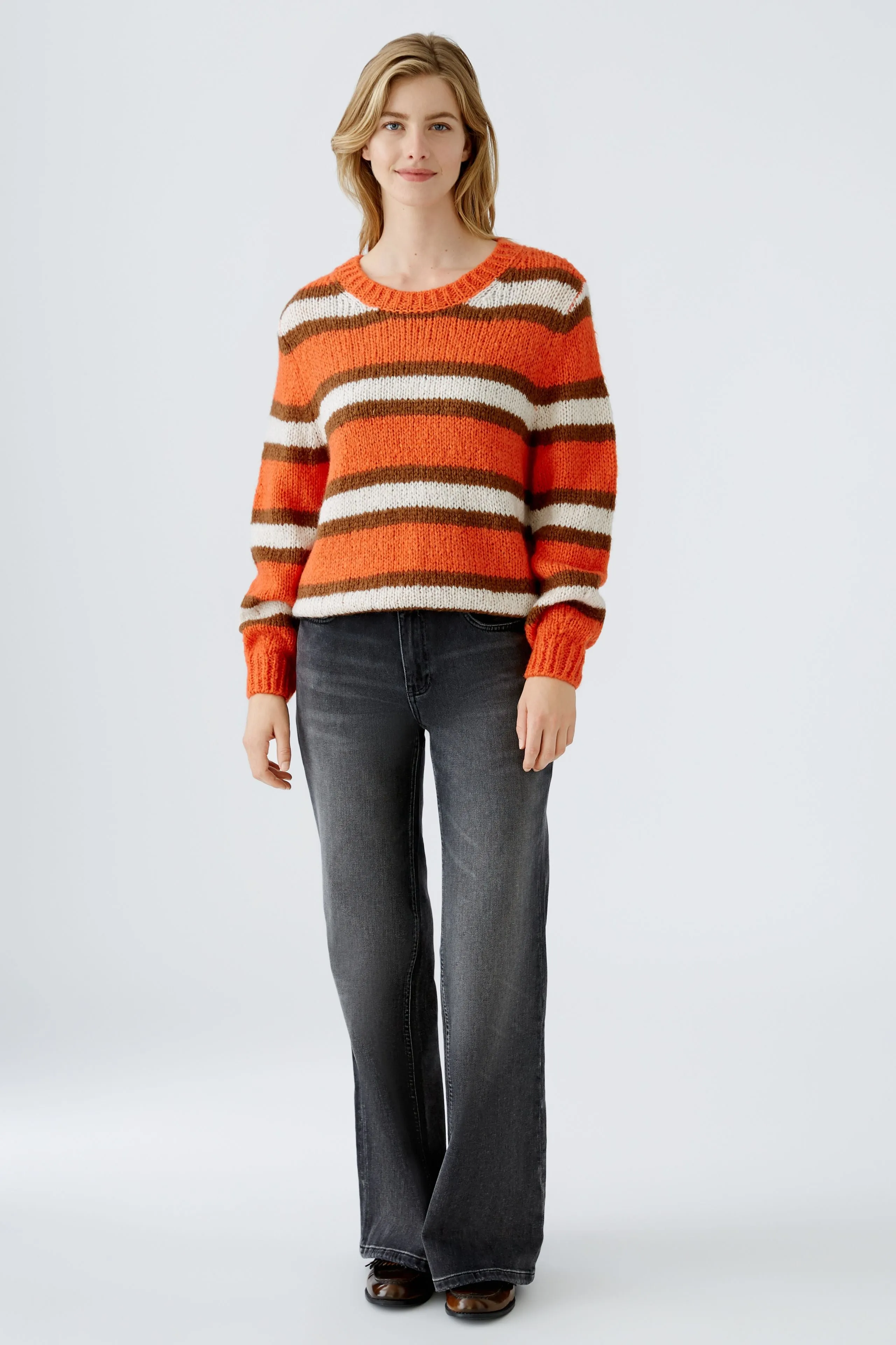 OUI Orange & Brown Sweater