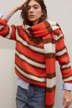 OUI Orange & Brown Sweater