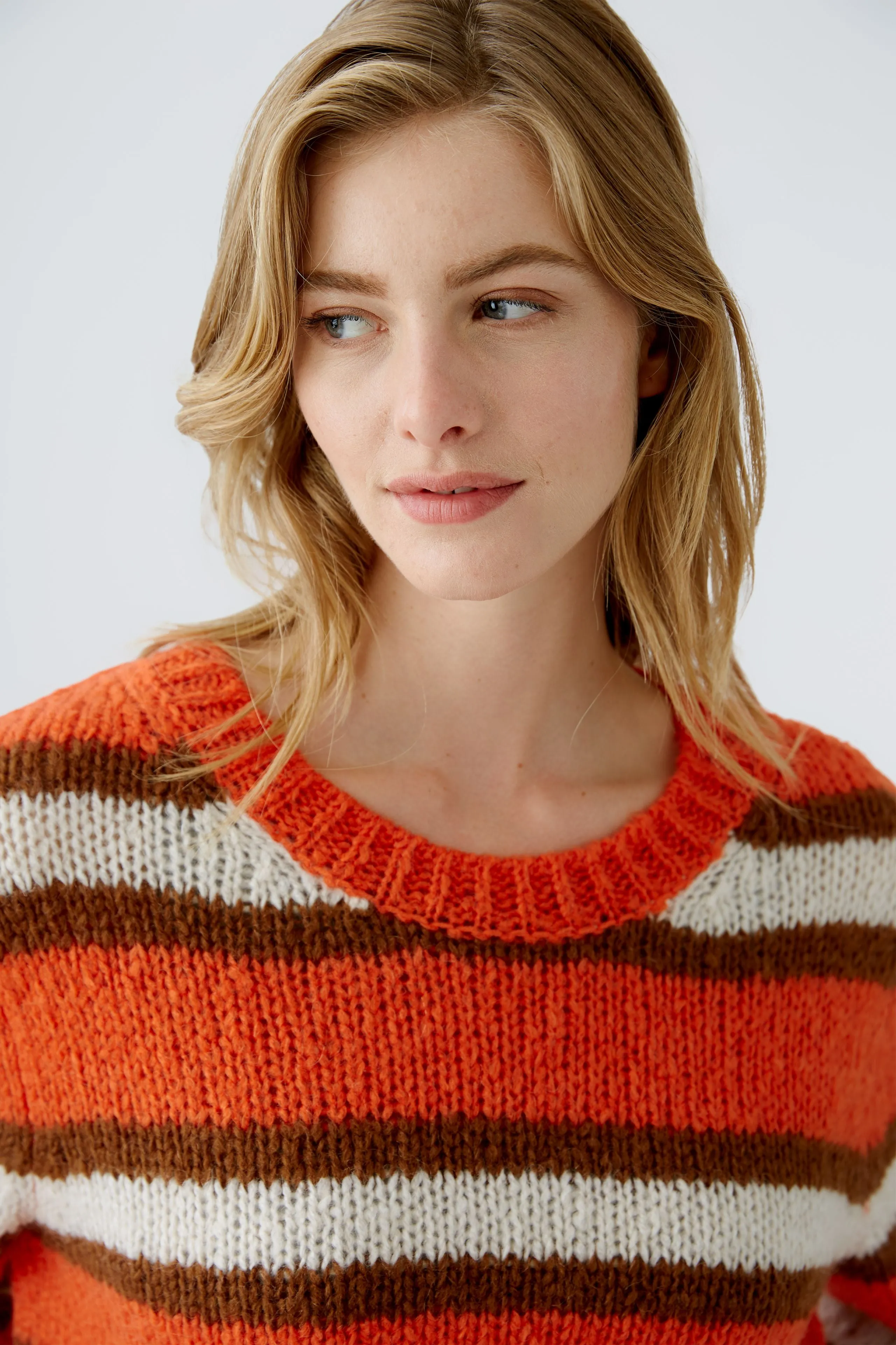 OUI Orange & Brown Sweater