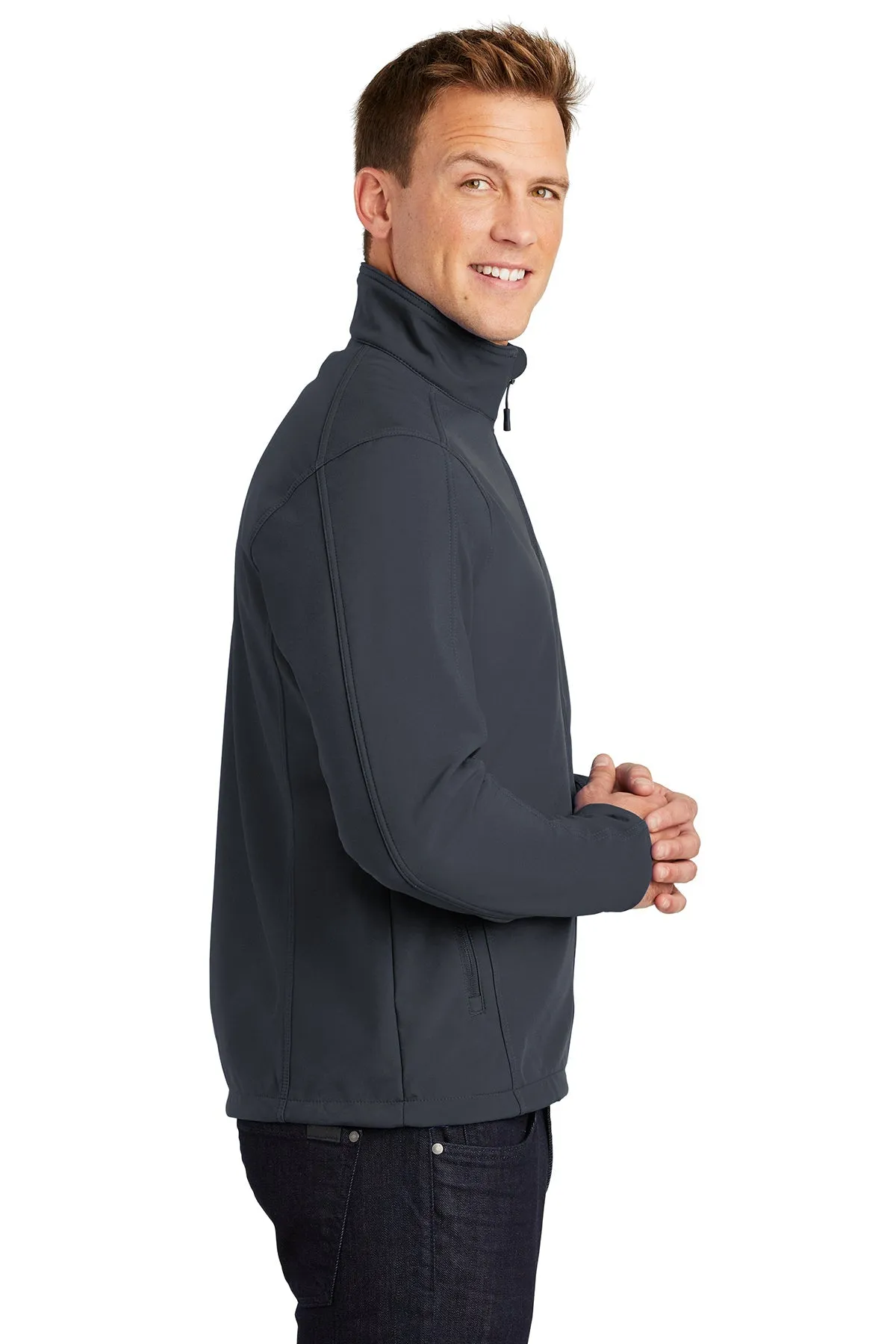 Port Authority Core Soft Shell Customized Jackets, Battleship Grey