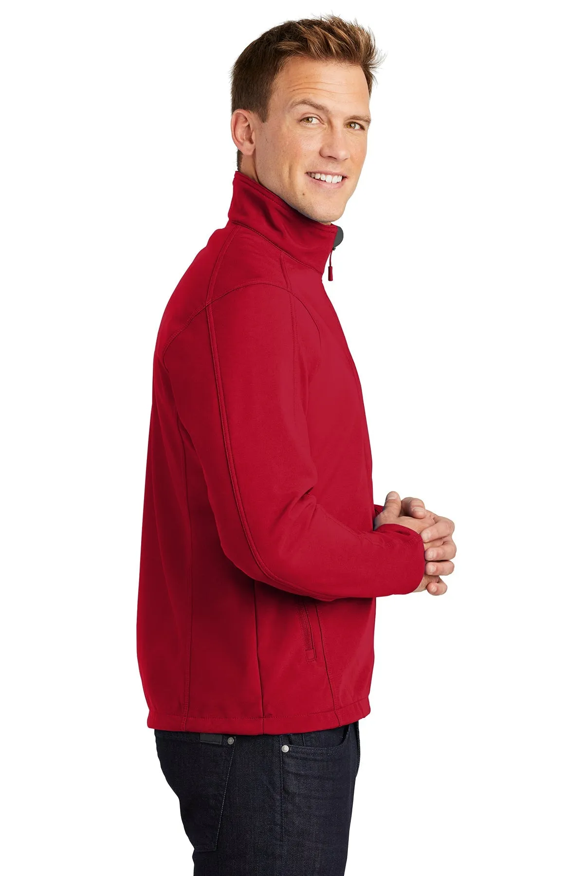 Port Authority Core Soft Shell Customized Jackets, Rich Red