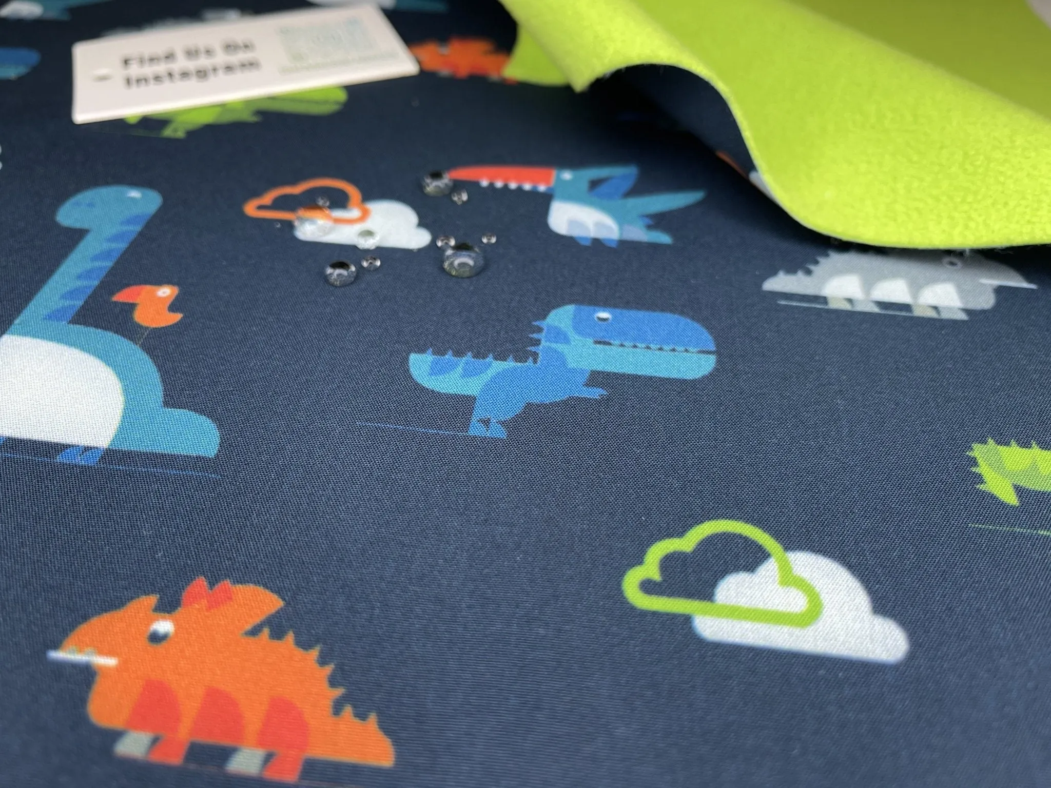 Softshell with Dinosaurs Print Fabric