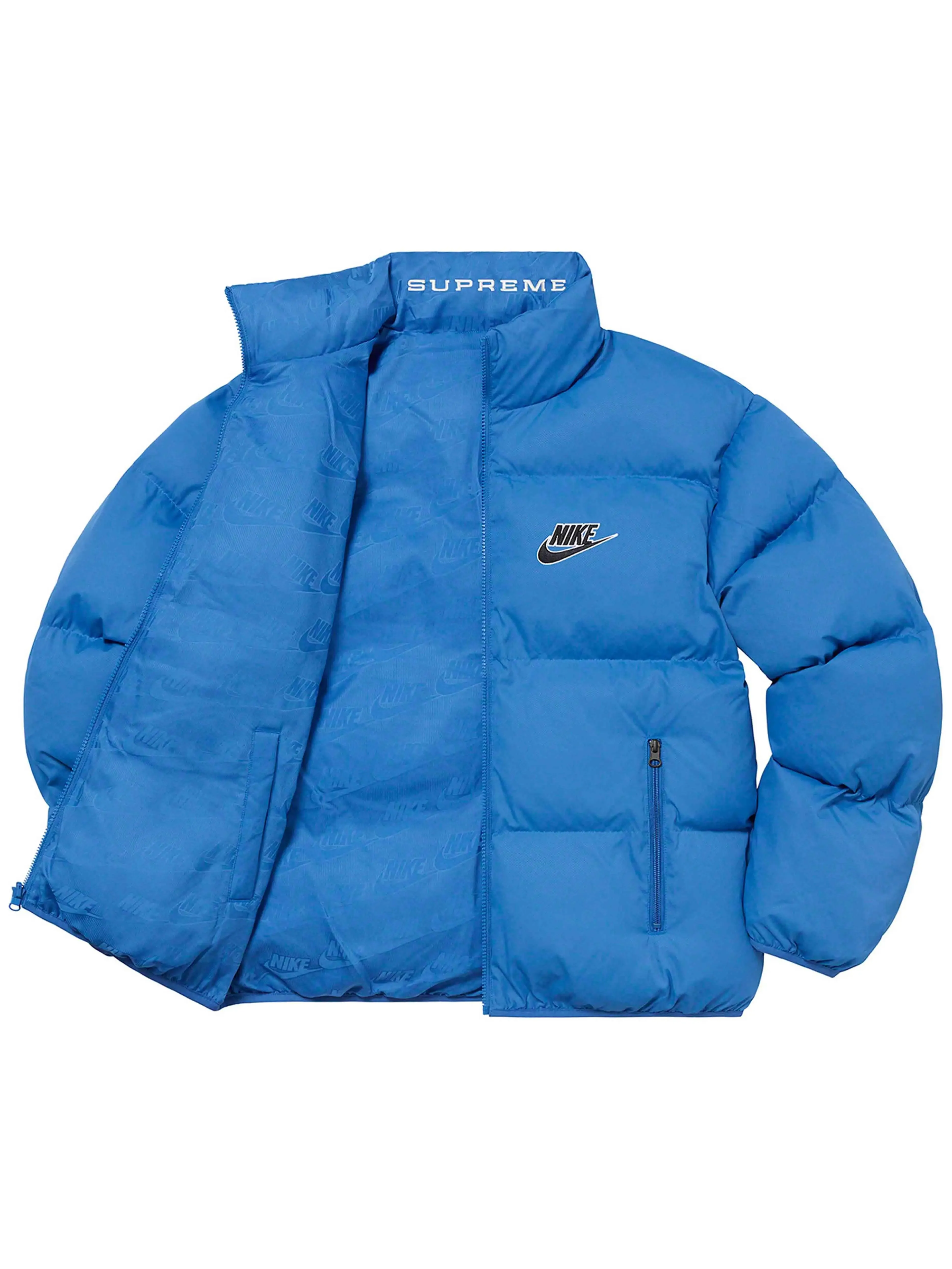 Supreme X Nike Reversible Puffer Jacket Blue [SS21]