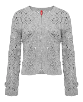 YAYING Water-Soluble Lace Knit Cardigan